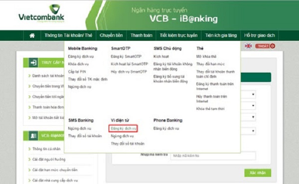 Tra cứu số tài khoản Vietcombank qua VCB Digibank